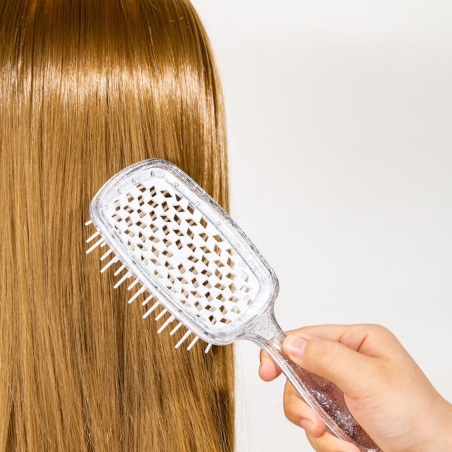 Fairy Brush Detangling Pain Free Hair Brush Glitter White